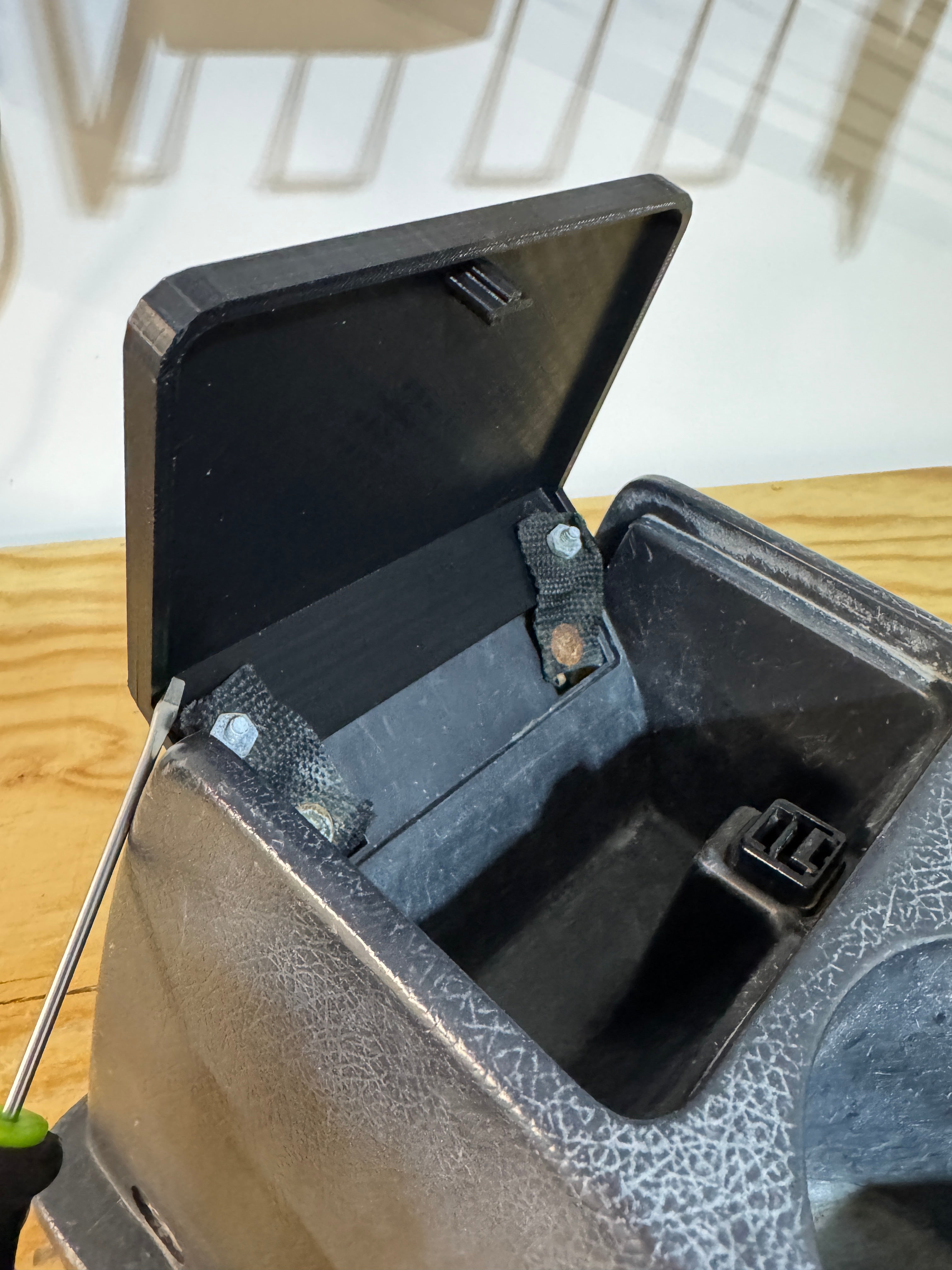 Center Console Storage Flap